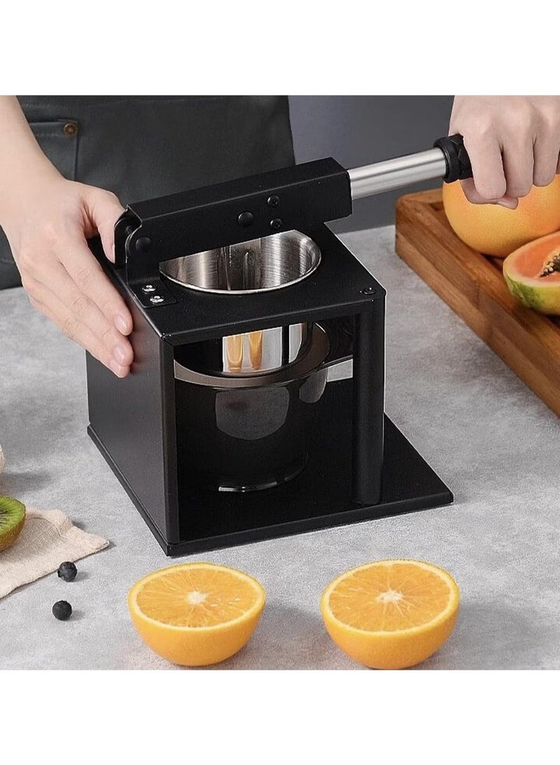 Manual Press Juicer, Stainless Steel Hand Press Fruit Squeezer, Kitchen Orange Juice Press Manual Potato Masher for Fruits vegetables