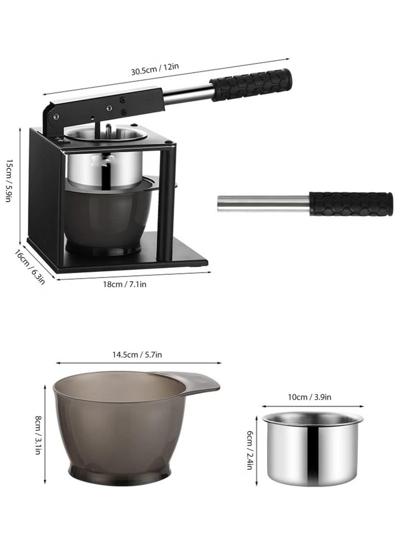 Manual Press Juicer, Stainless Steel Hand Press Fruit Squeezer, Kitchen Orange Juice Press Manual Potato Masher for Fruits vegetables