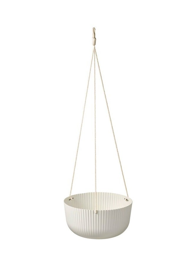 Hanging planter, in/outdoor off-white, 27 cm