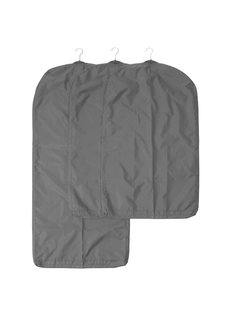 Clothes Cover, Set Of 3, Dark Grey