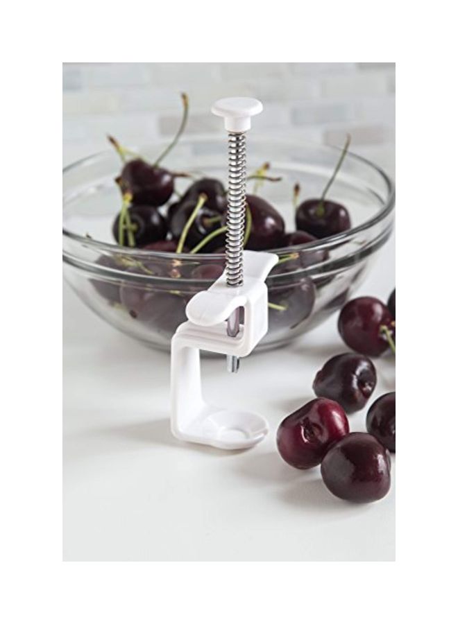 Cherry And Olive Pitter White/Silver 1.5x4.5x8.6inch