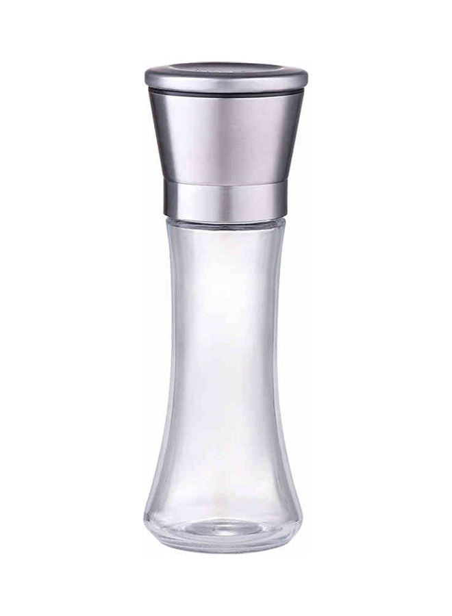 Adjustable Pepper Grinder Silver/White