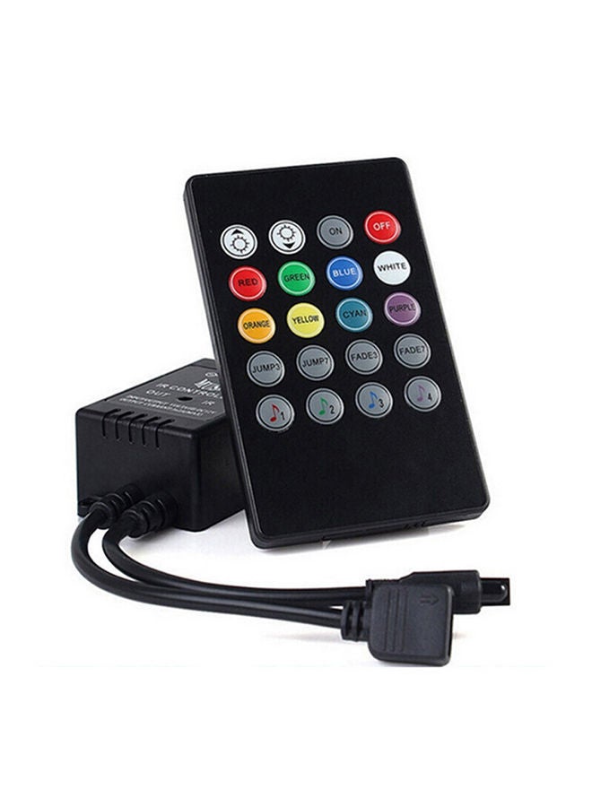 IR Controller Sound Sensor With Remote Control Black