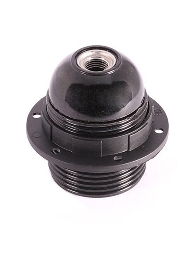 E27 Threaded Lamp Holder Black