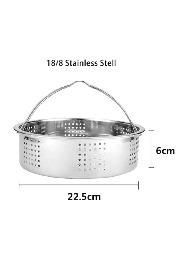 Stainless Steel Steamer Basket Rack Silver