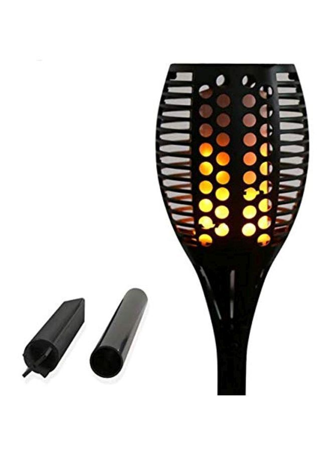 96 LED Solar Path Torch Light Black