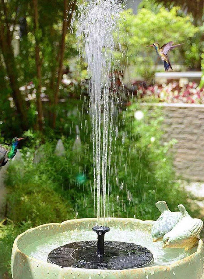 Solar Water Pump Small Fountain Black