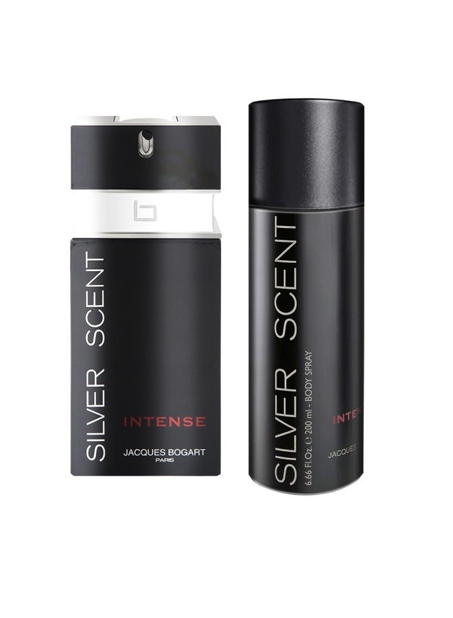 Bundle offer of Silver Scent Intense EDT 100ml & Body Spray 200ml