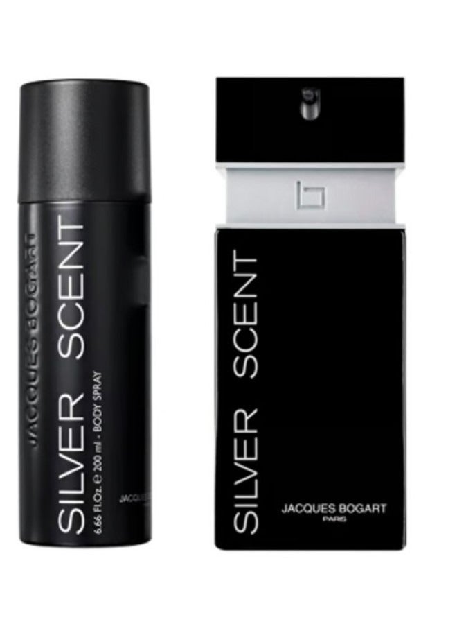 Bundle offer of Silver Scent EDT 100ml & Body Spray 200ml