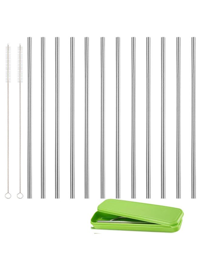 Stainless Steel Straw Silver