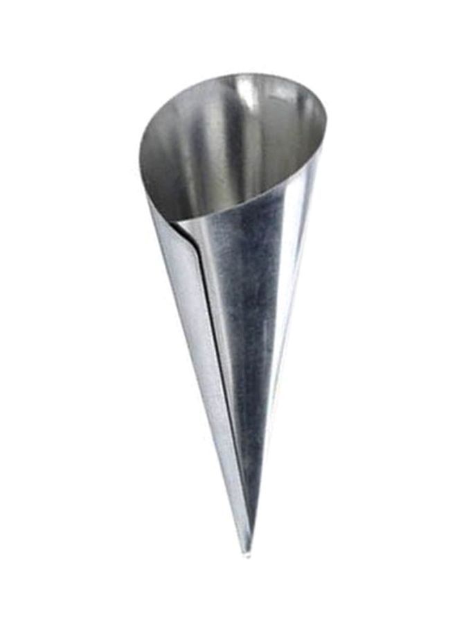 3-Piece Icing Cone Set Silver 4.1x12x18cm