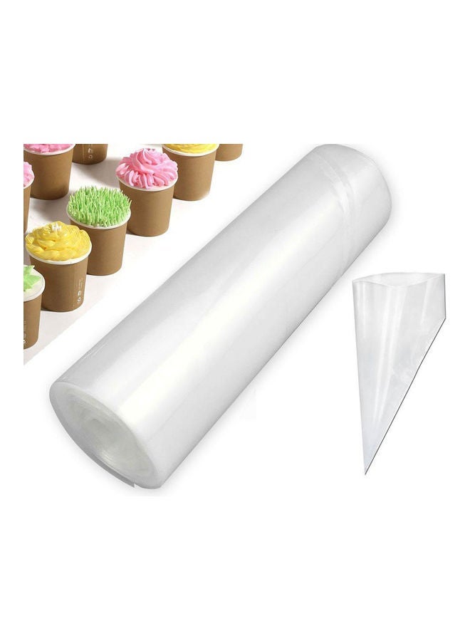 50-Piece Disposable Icing Pastry Bag White