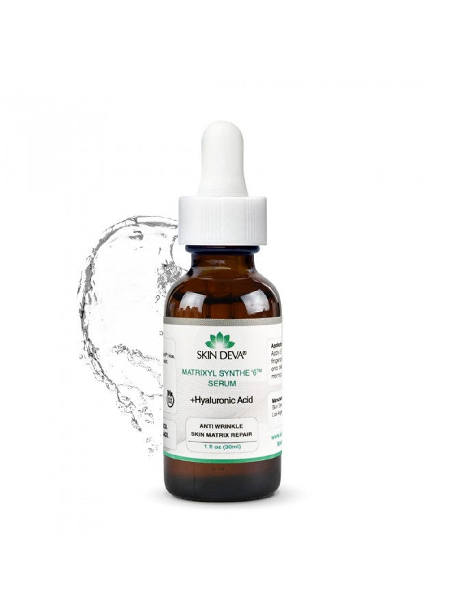 SKIN DEVA Matrixyl Synthe 6 Hyaluronic Acid Serum Anti Aging Serum Facial Serum Shrinks Pores and Contains Hyaluronic Acid Serum For Face To Keep Skin Hydrated