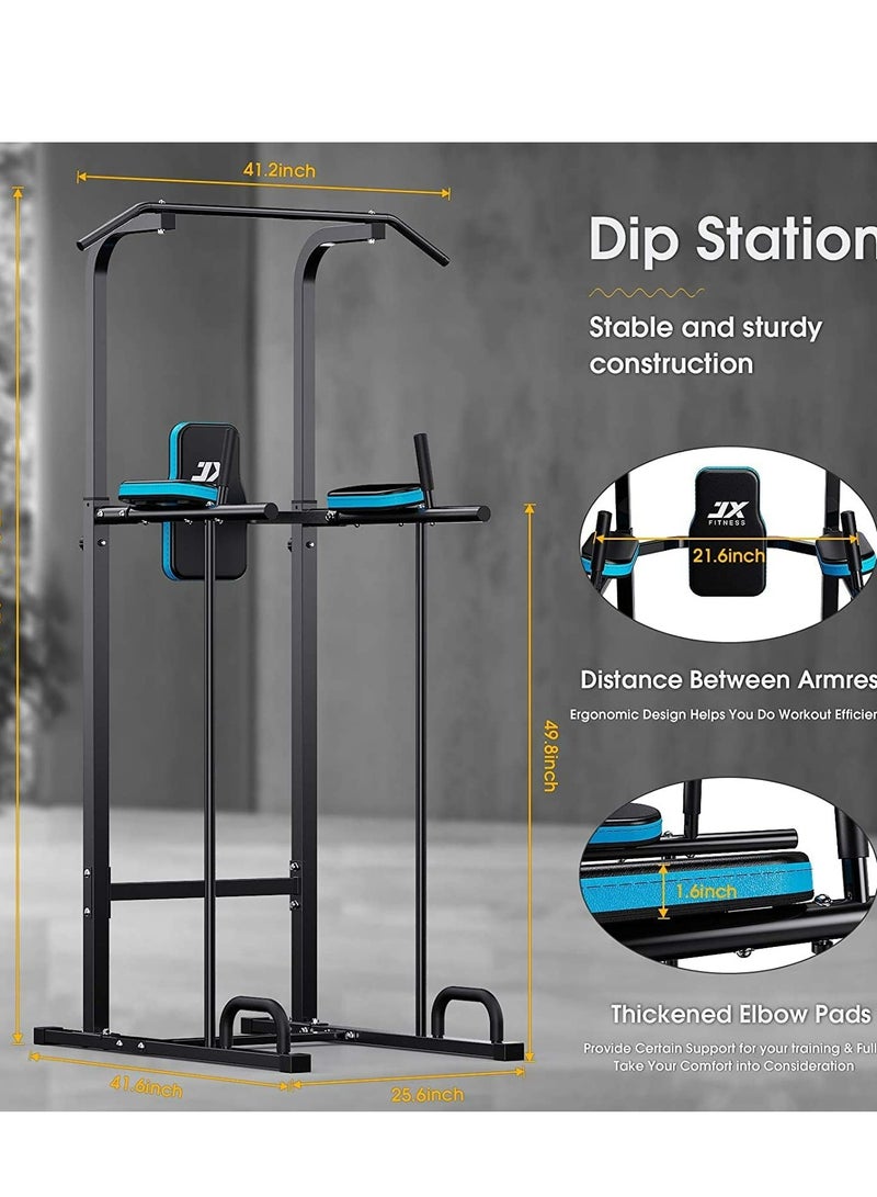 Adjustable Dip Station and Pull-Up Bar for Full Body Exercise at Home | Push-Ups, Abs, and Bodybuilding Equipment