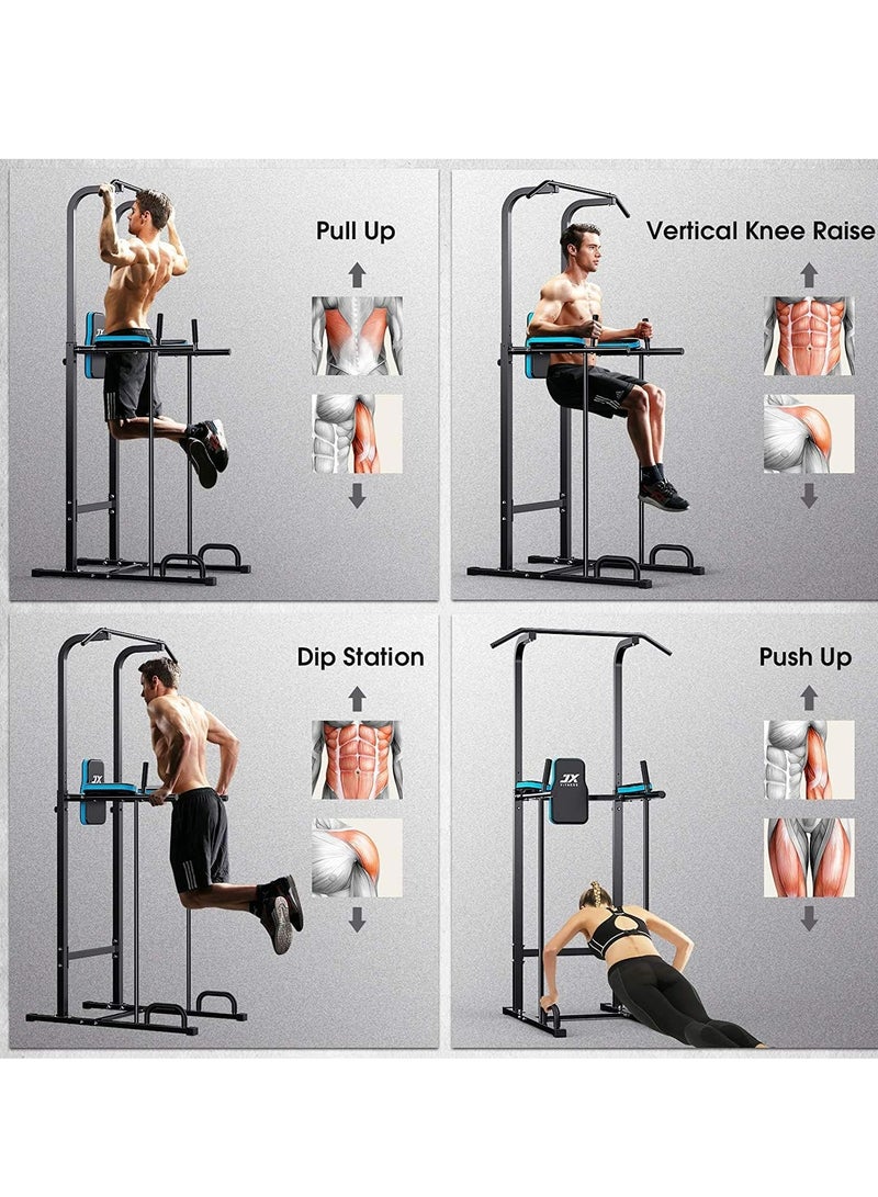 Adjustable Dip Station and Pull-Up Bar for Full Body Exercise at Home | Push-Ups, Abs, and Bodybuilding Equipment