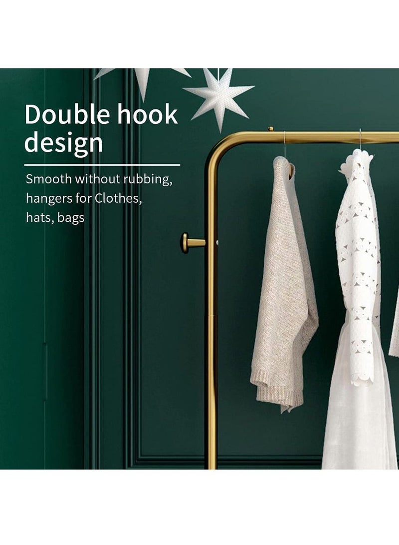 Modern Garment Clothes Rack Retail Display Hanger Stand Freestanding 2 Hooks Easy Assemble Clothing. 120cm length