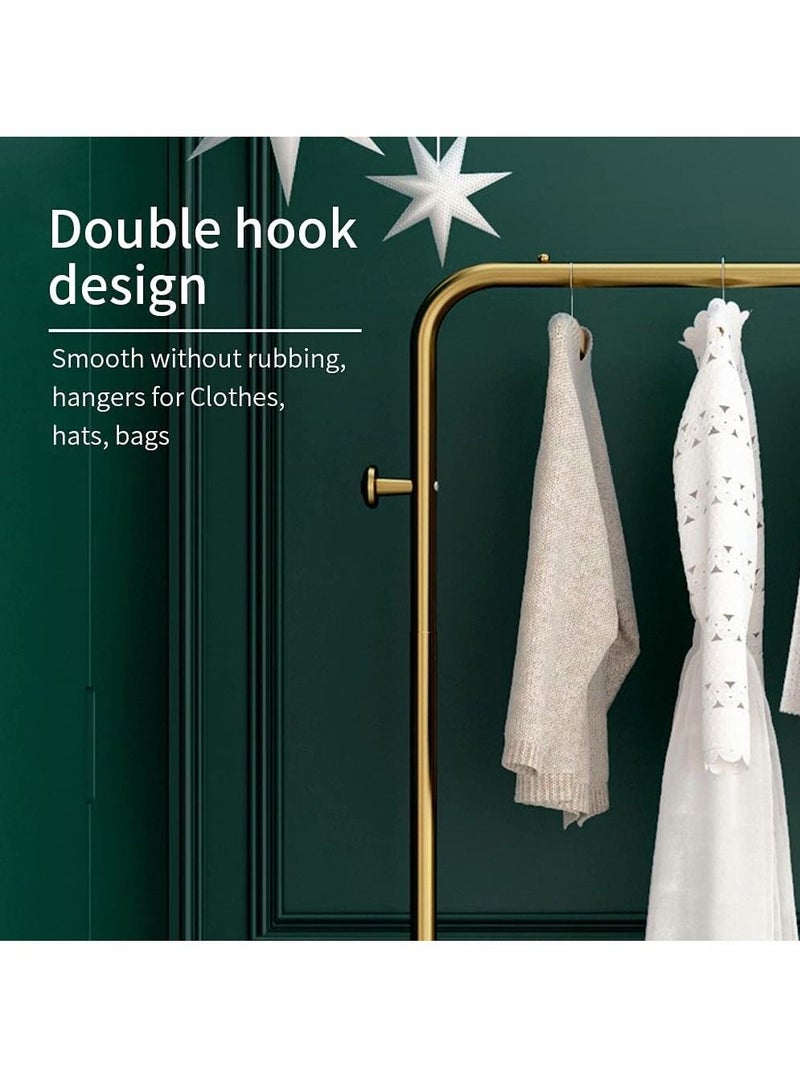 Modern Garment Clothes Rack Retail Display Hanger Stand Freestanding 2 Hooks Easy Assemble Clothing 120cm length