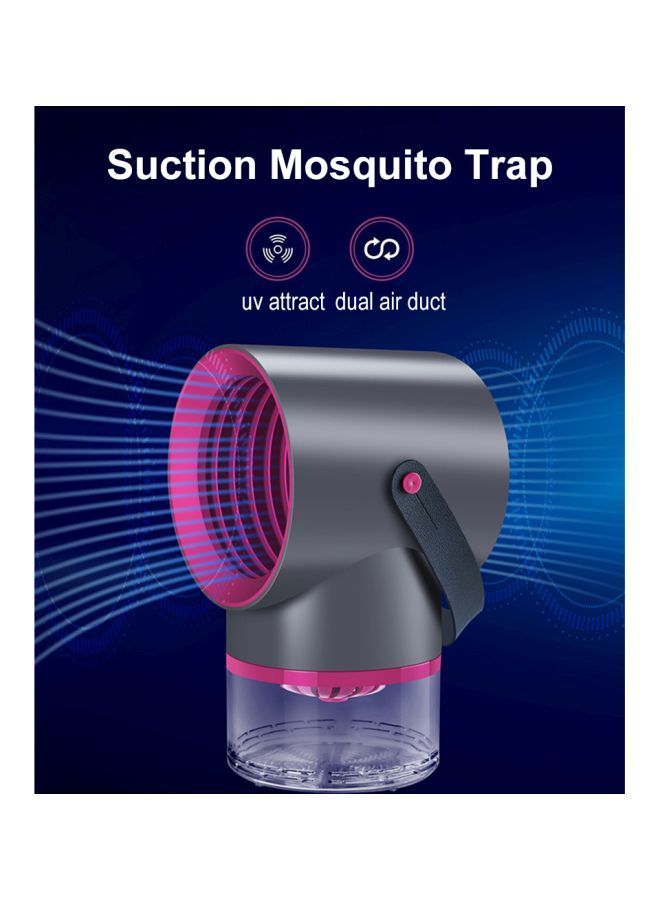 Electric Mosquito Insect Killer Lamp Dark Grey/Pink 24x14x14centimeter