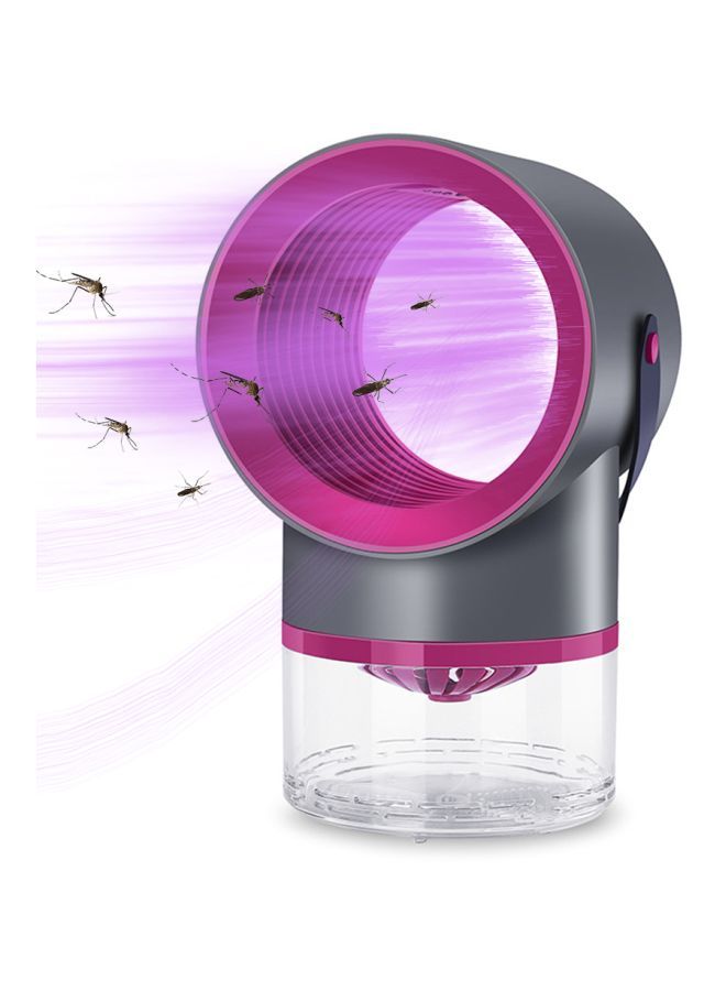 Electric Mosquito Insect Killer Lamp Dark Grey/Pink 24x14x14centimeter