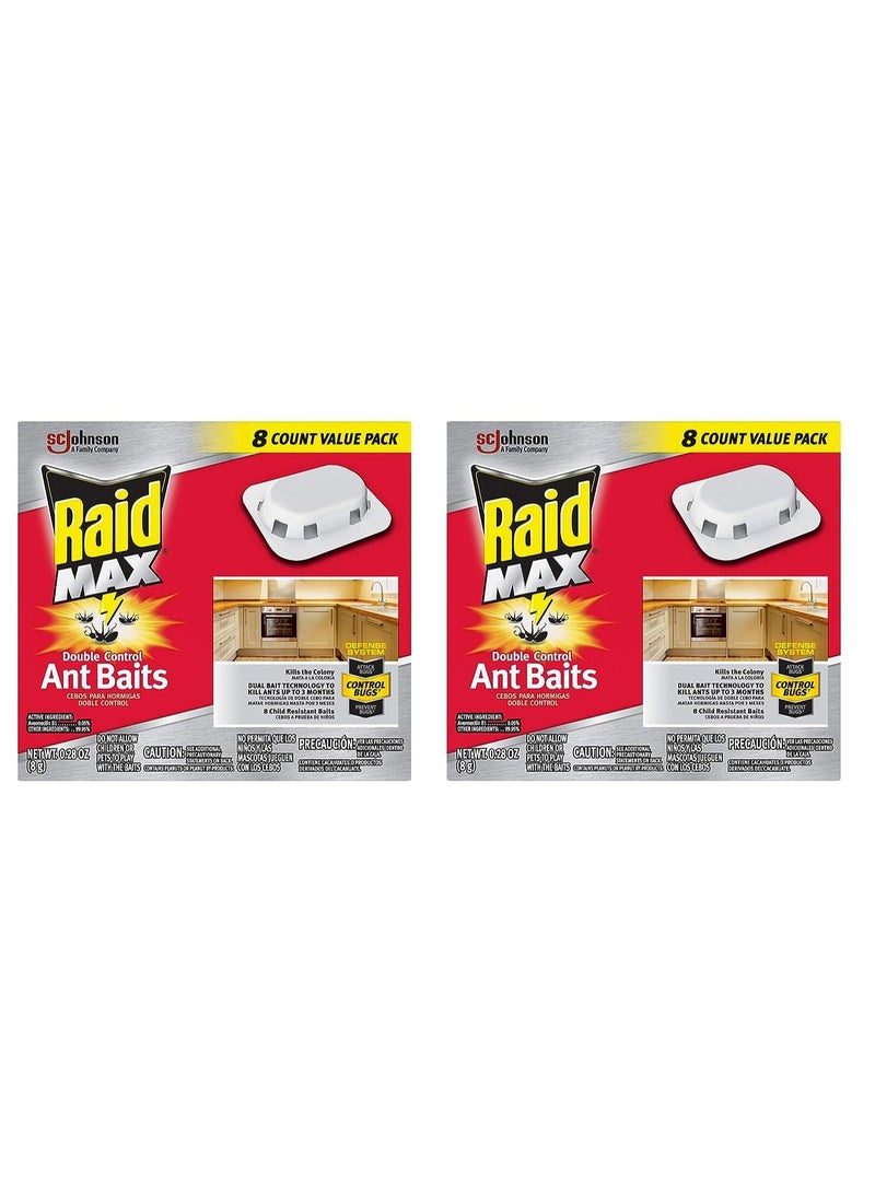 Raid Max Double Control Ant Baits Pack of 2