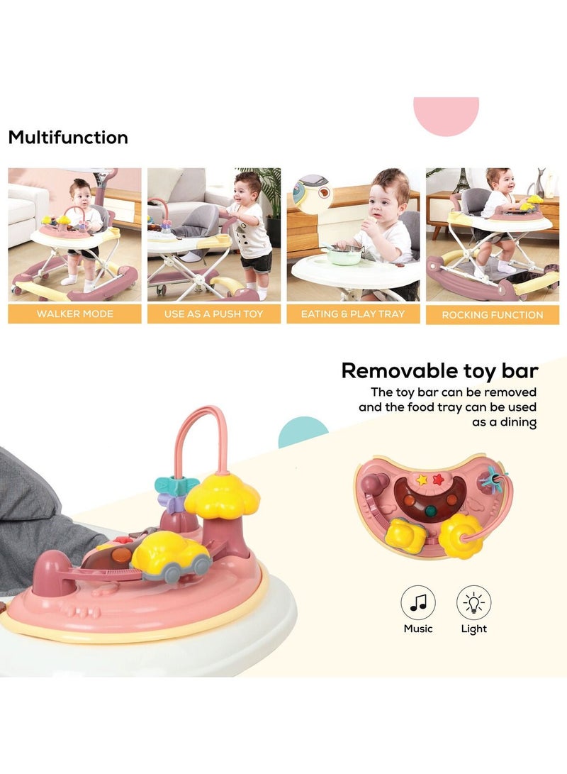 Nurtur 2 in 1 Baby Walker Multifunction Adjustable 5 Gear Cushion adjustable with Music toy  and  Comfortable for 6 to 18 Months