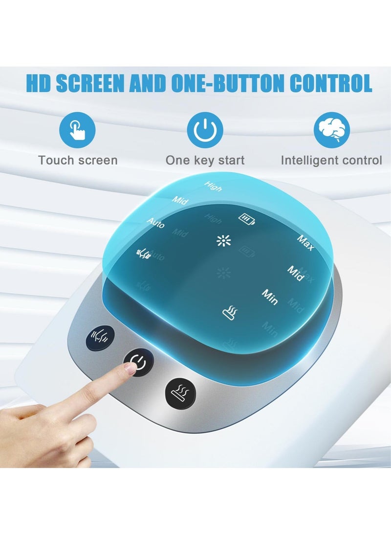 Knee Massager, Cordless Knee Massager with Multi-Function Screen, Physical Heating and Vibration Function, Best Gift for A Comforting Massage 2000Mah