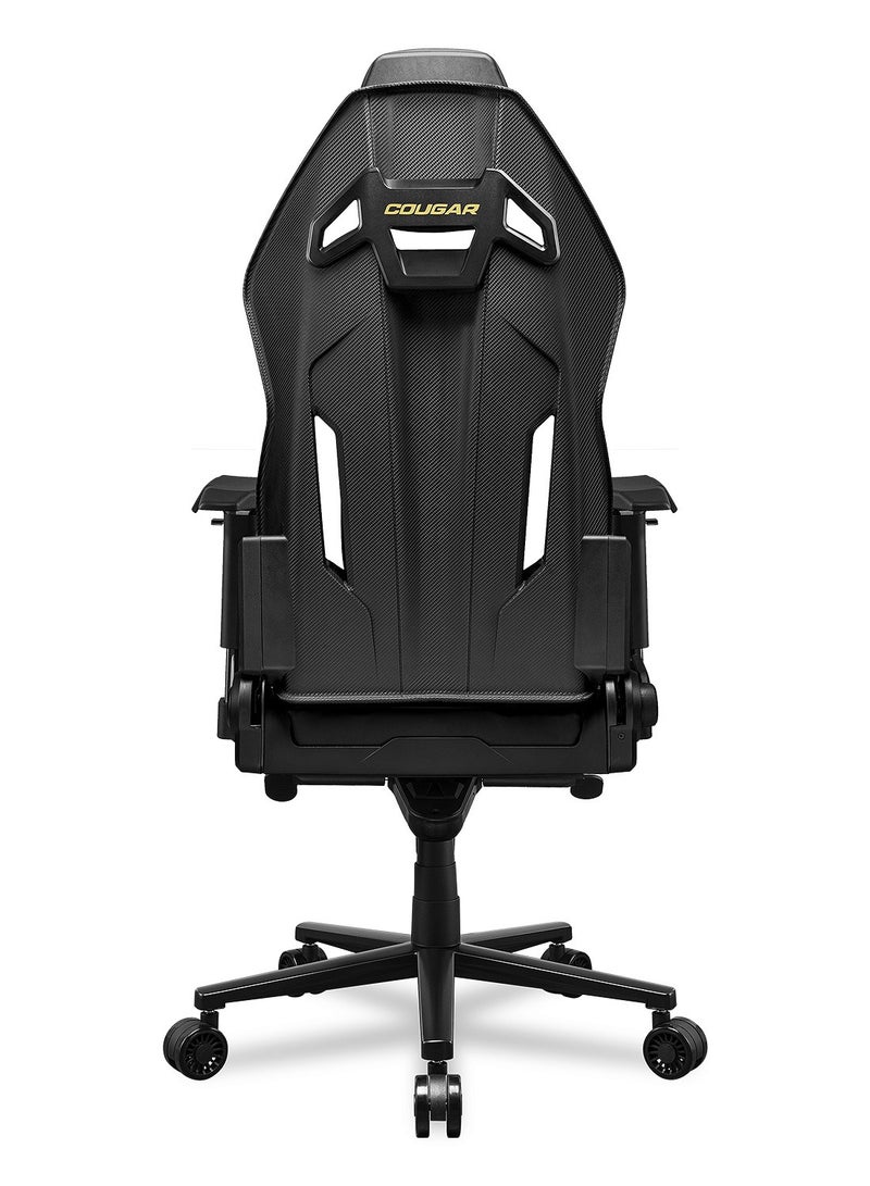 COUGAR HOTROD ROYAL Multi-Zone Backrest Gaming Chair – Hyper-Dura Leatherette & Micro Suede, 4D Adjustable Armrests, Class 4 Gas Lift, 150° Recline, Max Weight 136kg, High-Density Foam Cushioning, Durable Base with Smooth-Rolling Casters, Black | 3MARXGLB.0001