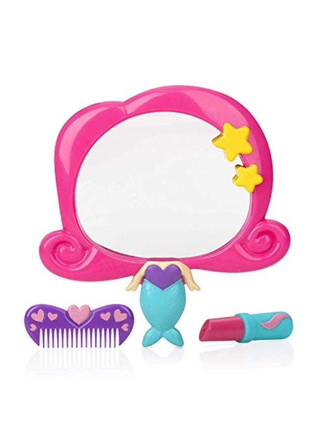 Nuby Mermaid Mirror Bath Toy Set, 3 Yrs+, 3pc, Multi-Colored, 5