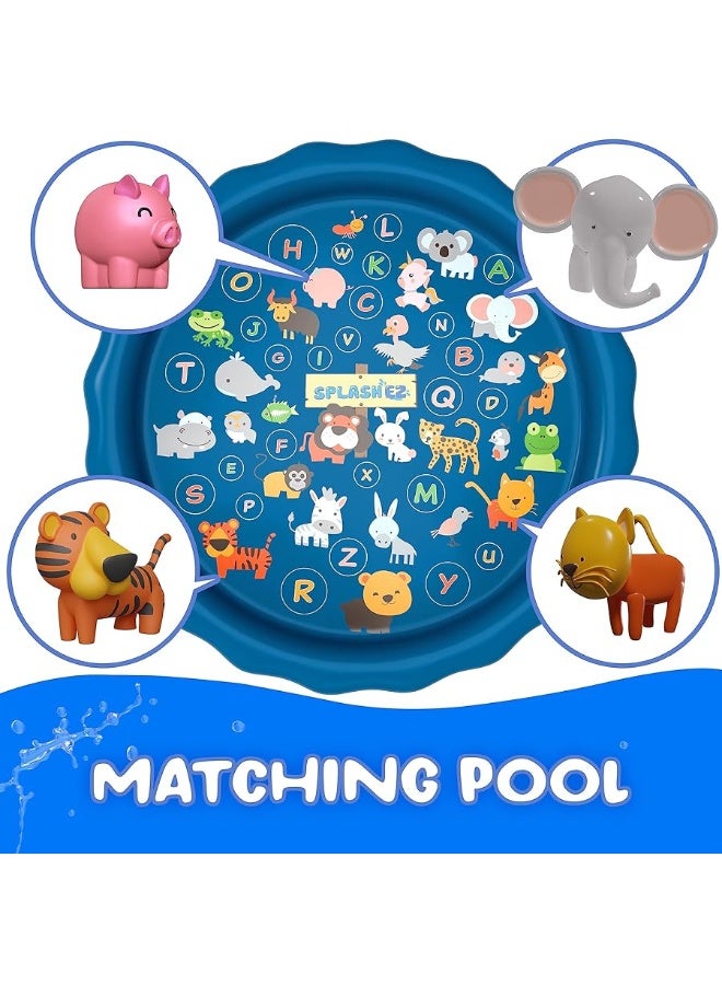 Mold Free Bath Toys for Babies and Toddlers, Animal No Hole Bath Toys, No Mold for Tub,Beach,Pool, BPA-Free, Dishwasher-Safe, Infant Bath Toys No Holes 0 1 3 6 12 18 Months