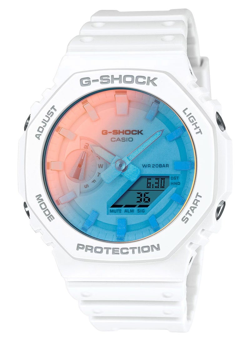 Analog+Digital Resin Band Unisex Watch GA-2100TL-7A