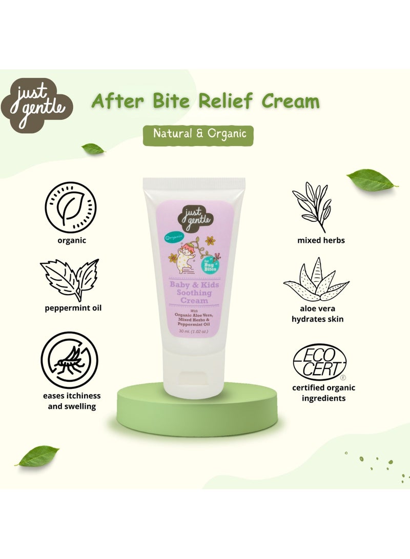 Baby Bite Relief Cream - Organic Aloe Vera & Lavender Oil, Soothes & Relieves Insect Bites, 30ml