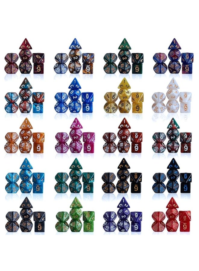 CiaraQ DND Dice Sets - 26 X 7 Polyhedral Dice (182pcs) with a Large Drawstring Bag Great for Dungeons and Dragons, Role Playing Table Game.