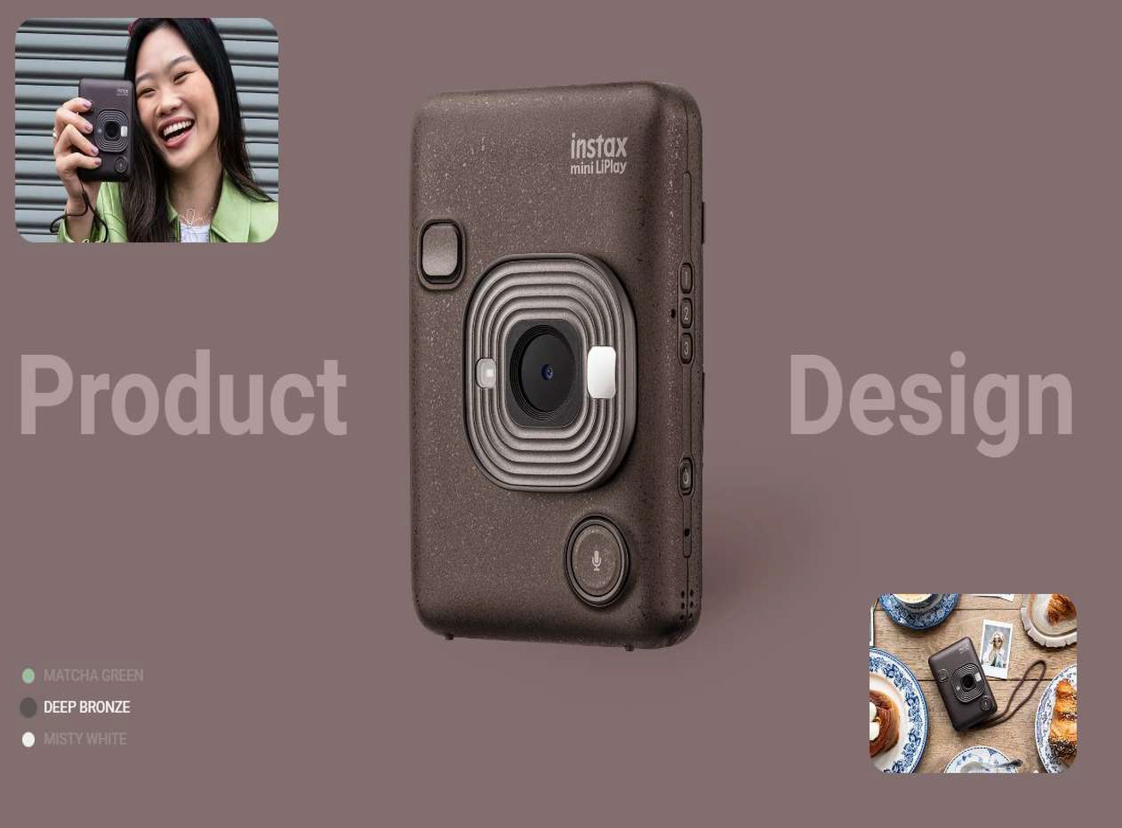 Instax Mini Liplay Hybrid Instant Camera - Deep Bronze