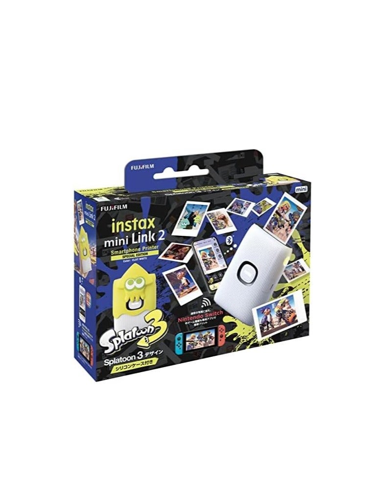 Instax Mini Link 2 Portable Smartphone Printer Special Edition Clay White - Splatoon 3
