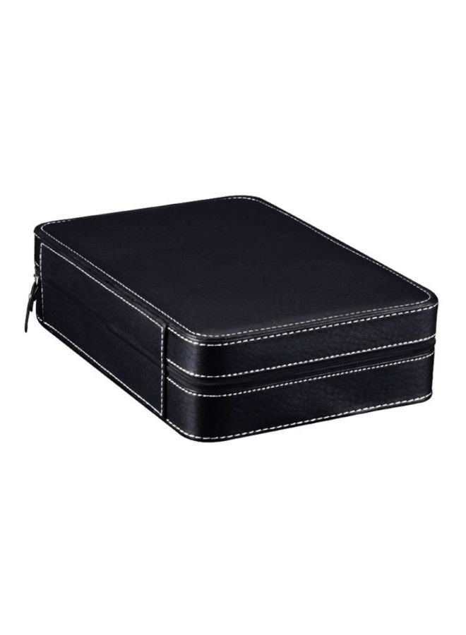 10-Slot Portable PU Leather Watch Box