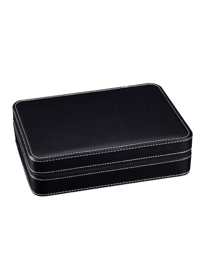 10-Slot Portable PU Leather Watch Box