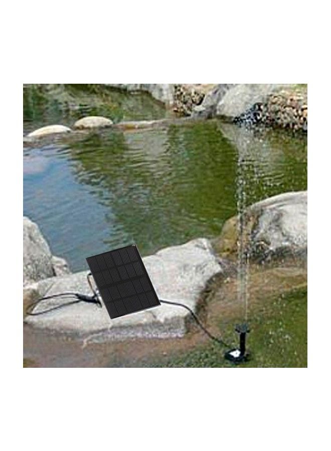 Solar-Powered Water Pump Kit Black 13x6.2x9.5cm