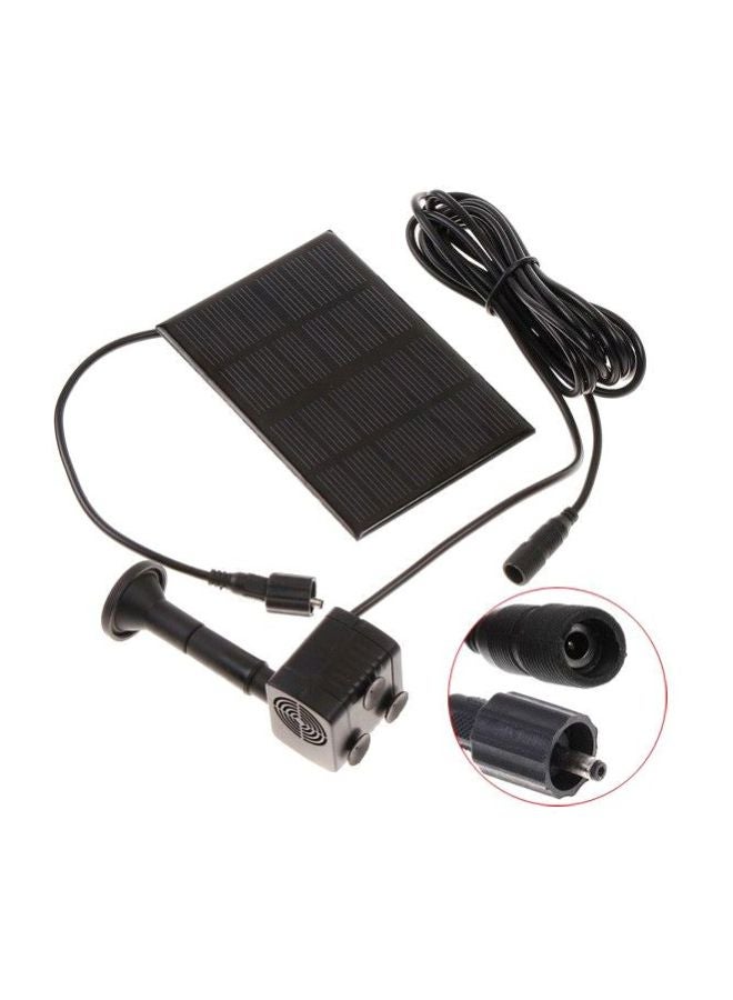 Solar-Powered Water Pump Kit Black 13x6.2x9.5cm