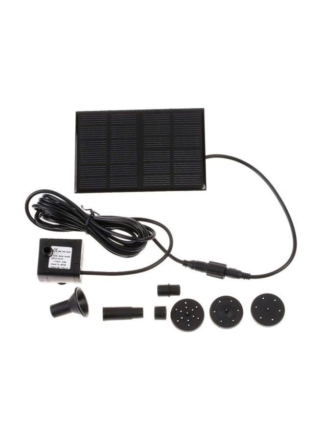 Solar-Powered Water Pump Kit Black 13x6.2x9.5cm