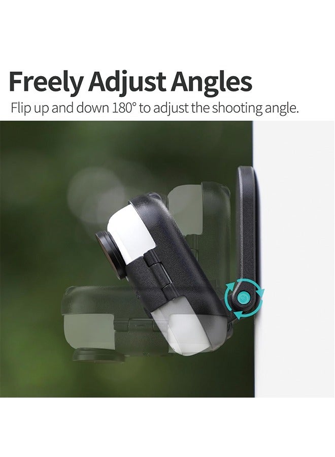 Magnet Pendant Compatible for Insta360 GO 3S/GO 3 Action Camera Desktop Base Stand Holder Expansion Adapter Mount Bracket Clip Clamp Magnetic Chest Mount Neck Strap Necklace Lanyard Cord POV Holder