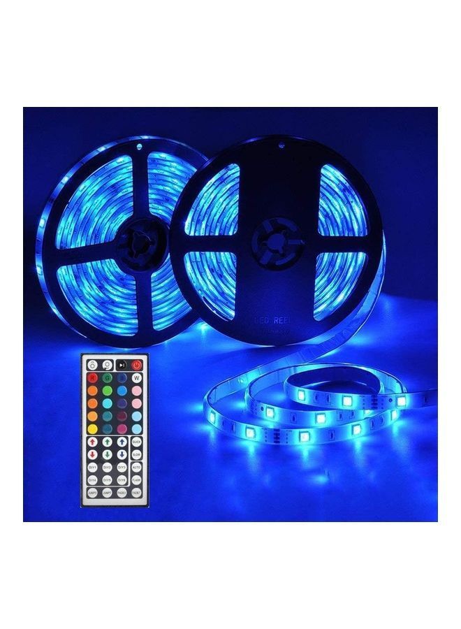 10M 5050 RGB WiFi LED Soft Light Strip Kit With Remote Wireless Controller Brown