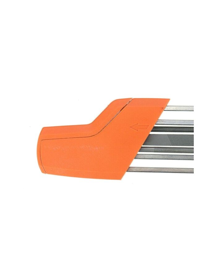 Manual Chainsaw Sharpener Orange/Clear 38x3x6centimeter