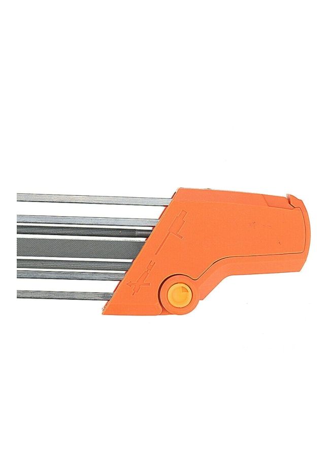 Manual Chainsaw Sharpener Orange/Clear 38x3x6centimeter