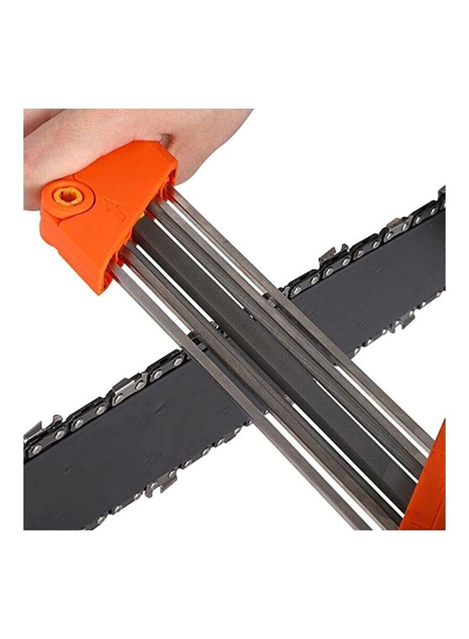 Manual Chainsaw Sharpener Orange/Clear 38x3x6centimeter