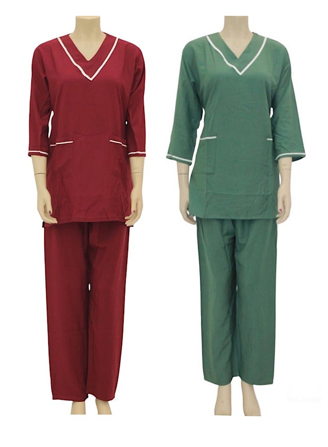 2 Pieces Uniform Cleaning Suit for Domestic