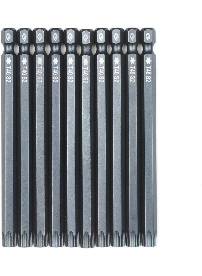 10-Piece Security Torx Bit Set Grey