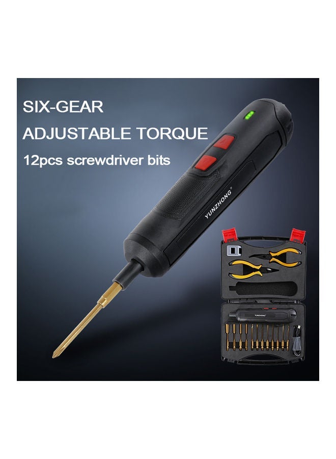 Electric Screwdriver Six Adjustable Gear Multicolour