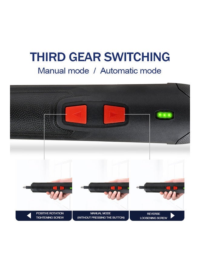 Electric Screwdriver Six Adjustable Gear Multicolour