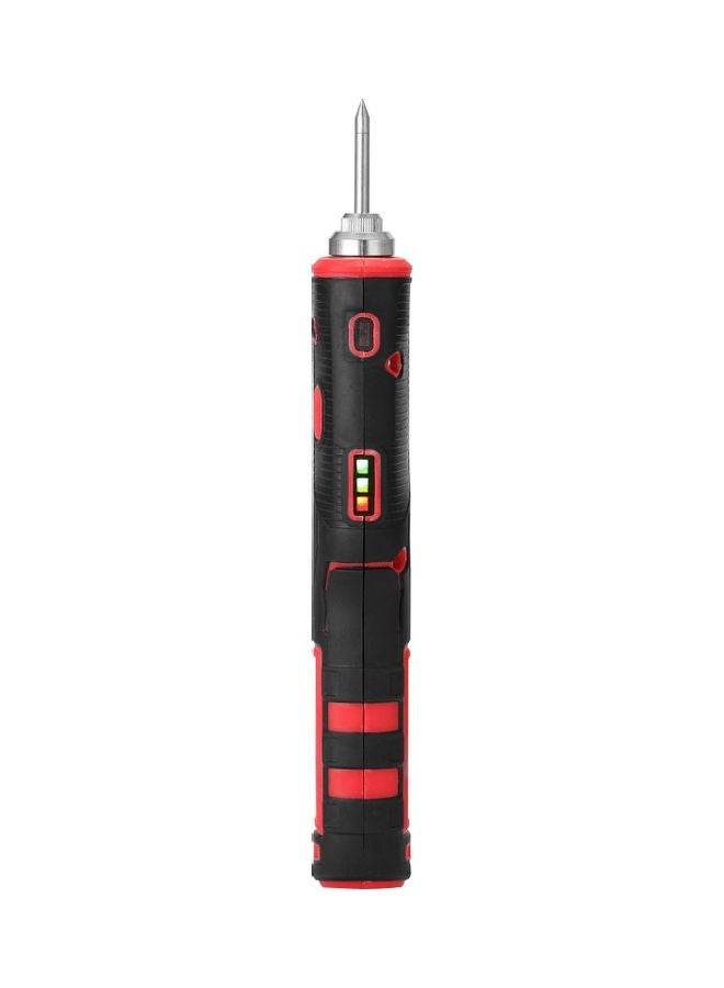 Rechargeable Soldering Iron With Accessories Black/Red/Silver