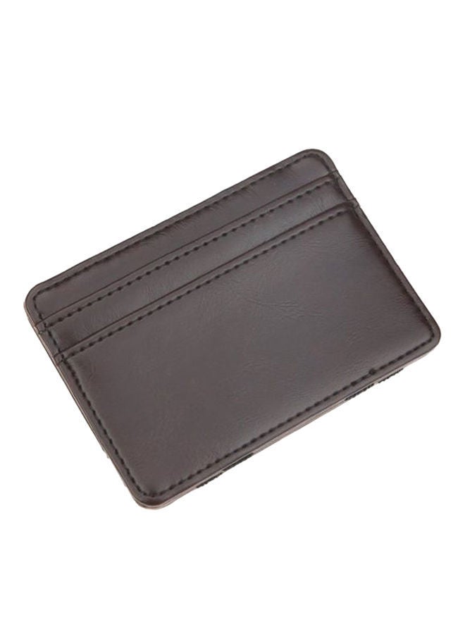 Money Clip And Card Holder Wallet Set Brown/Orange/Black